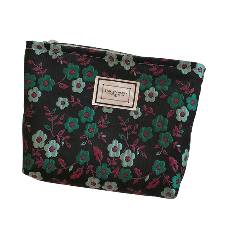 399 Portable Cosmetic Pouch Fashion Flower Pattern Travel Makeup Bag Women Toiletry Organizer 399 Portable Cosmetic Pouch Fashion Flower Pattern Travel Makeup Bag Women Toiletry Organizer